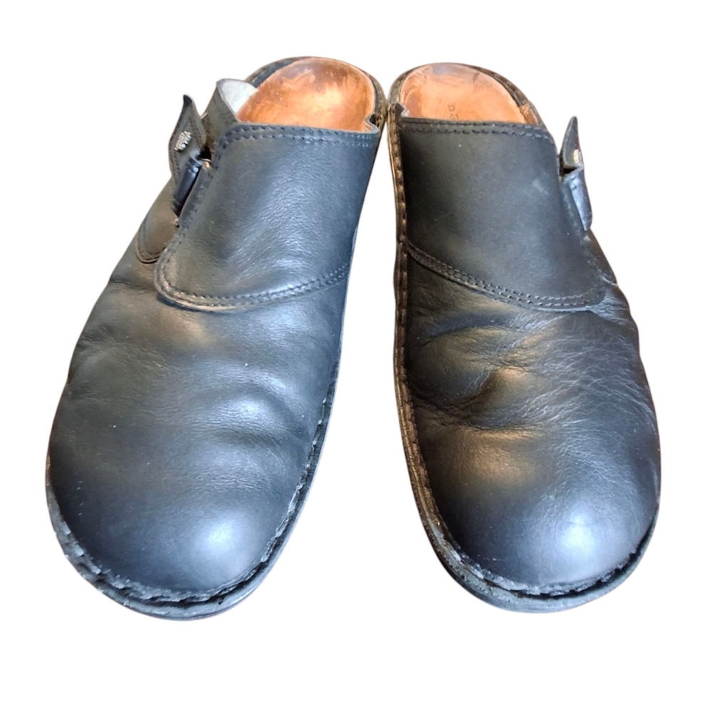 Finn Comfort Aussee Black Leather Slip-On Mule Clog Shoe  Women Size 41EU / 10US - Picture 10 of 16